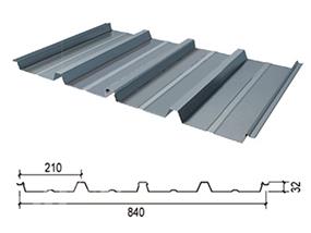 V840型彩鋼板-V840隱藏彩鋼板