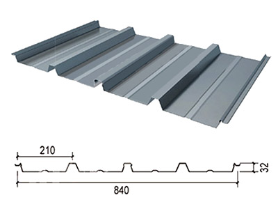 V840型彩鋼板-V840隱藏彩鋼板